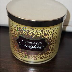 Bath & Body Works 3 wick candle in A Thousand Wishes